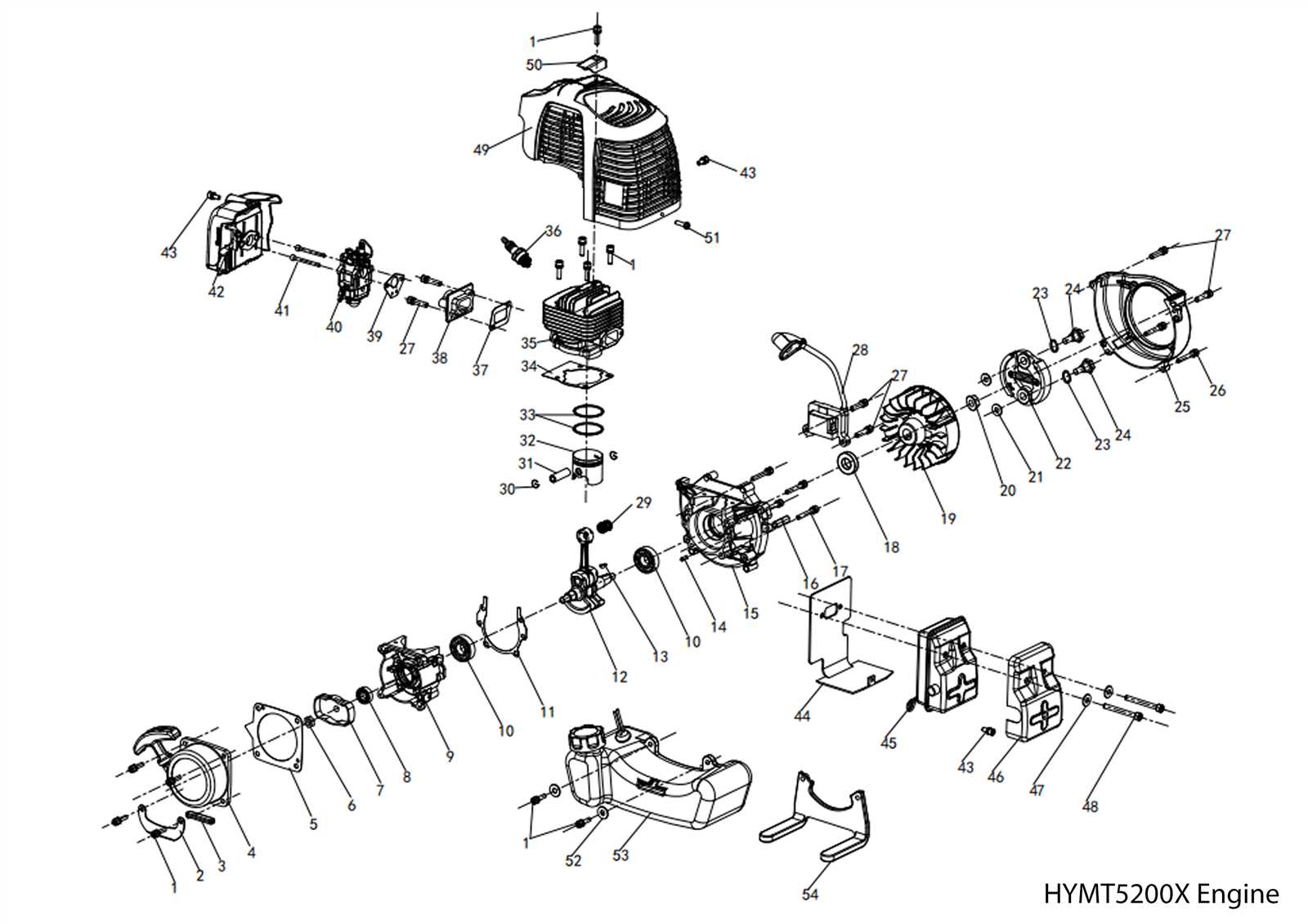 stihl 031 parts diagram