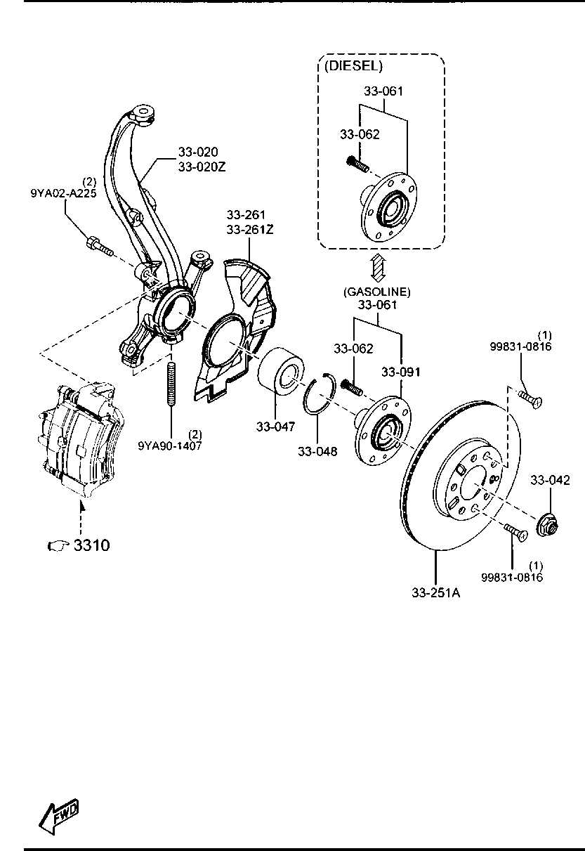 2009 mazda 6 parts diagram