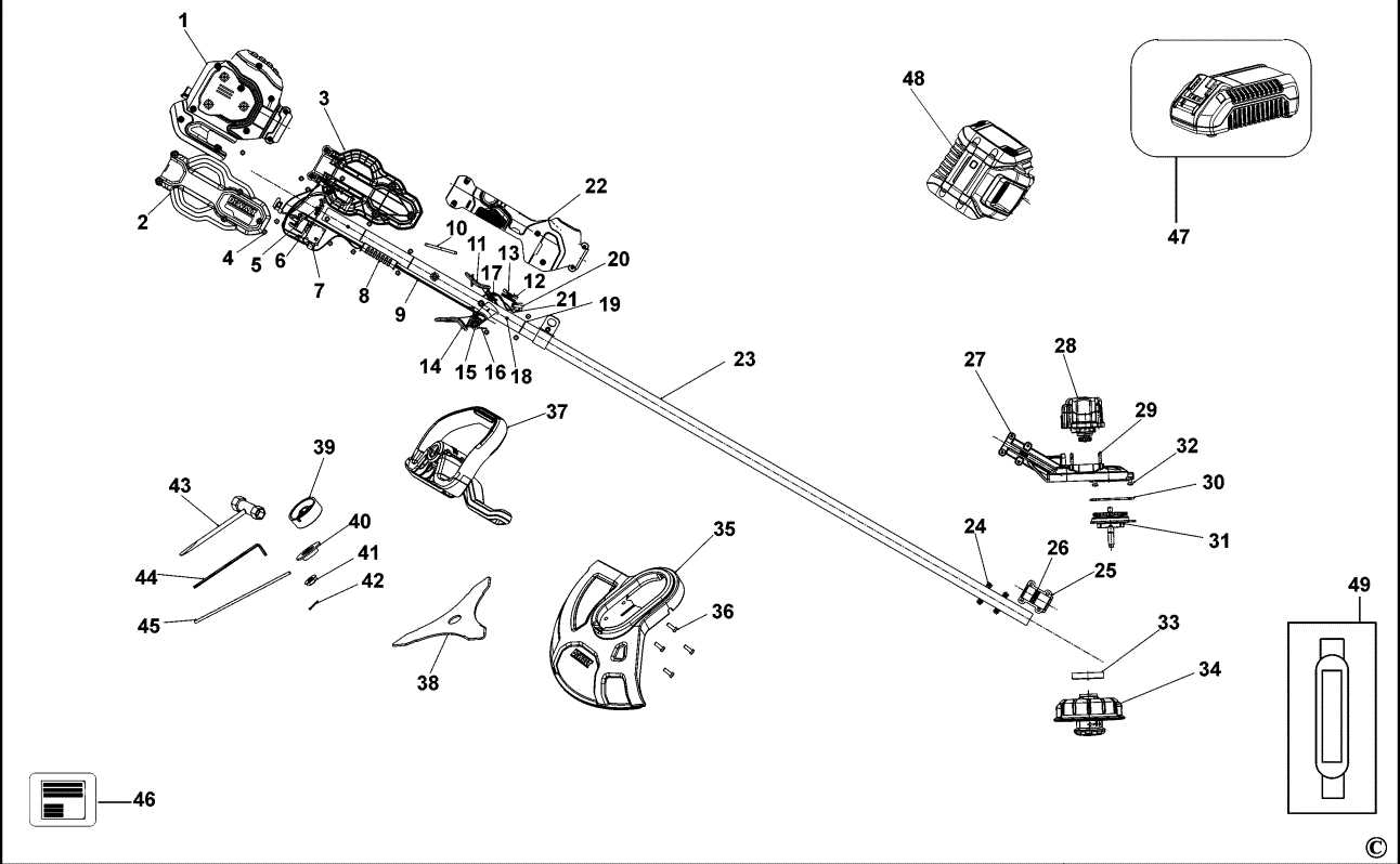 dewalt dcst970 parts diagram