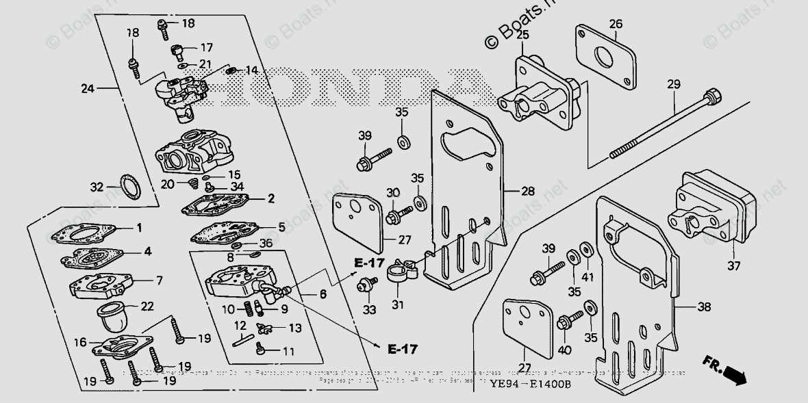 honda water pump parts diagram