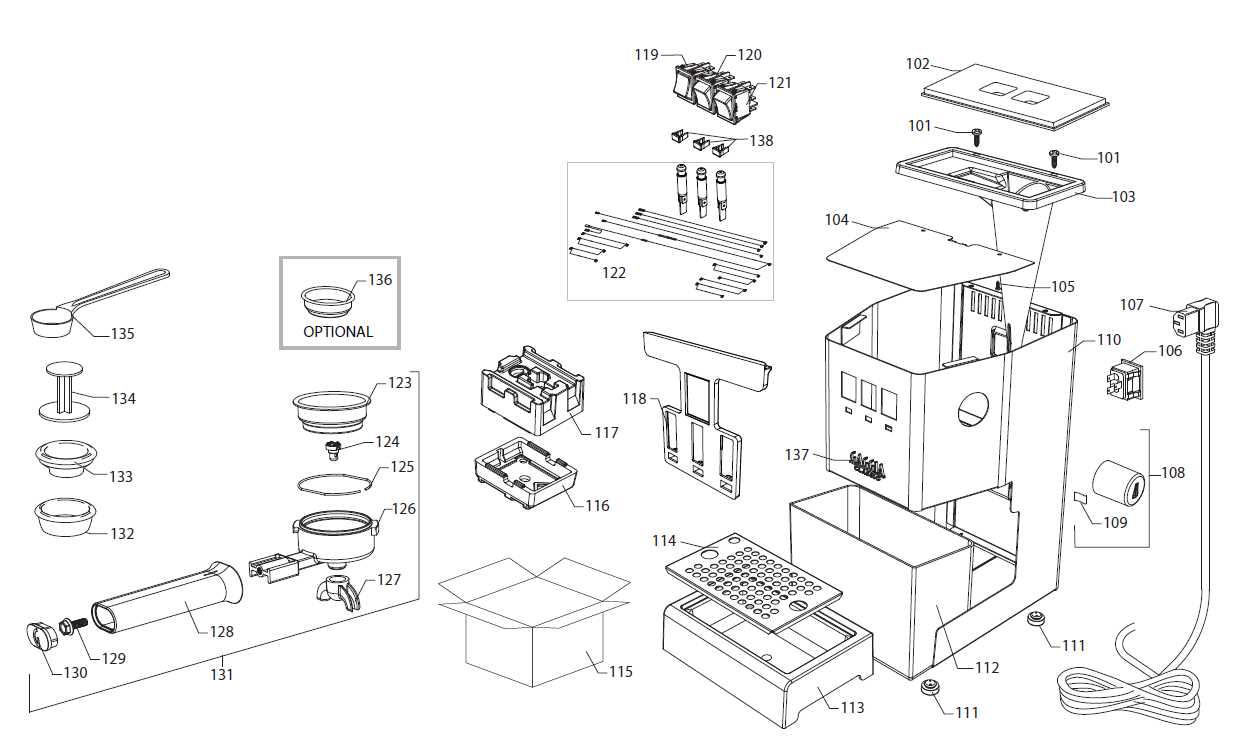 gaggia classic 2015 parts diagram