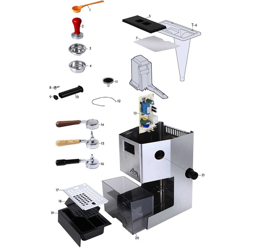 gaggia classic 2015 parts diagram