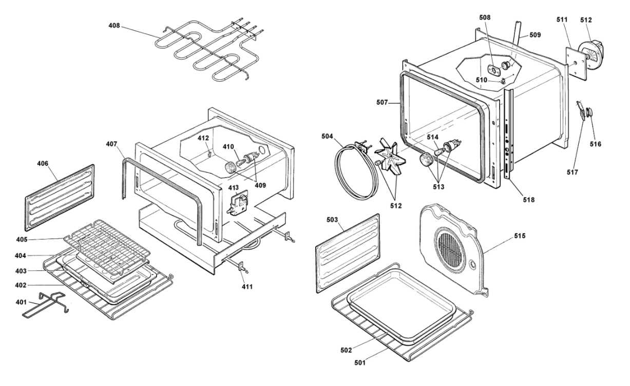 hotpoint oven parts diagram