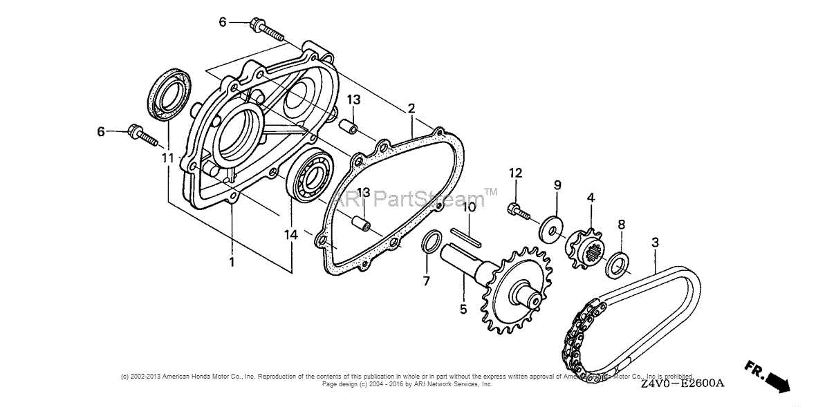 honda gx200 parts diagram