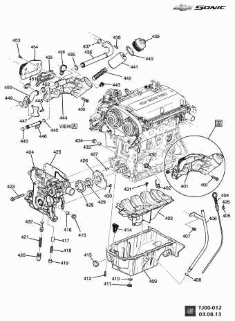 chevy sonic engine parts diagram