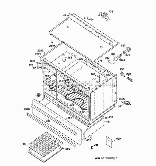 ge electric stove parts diagram