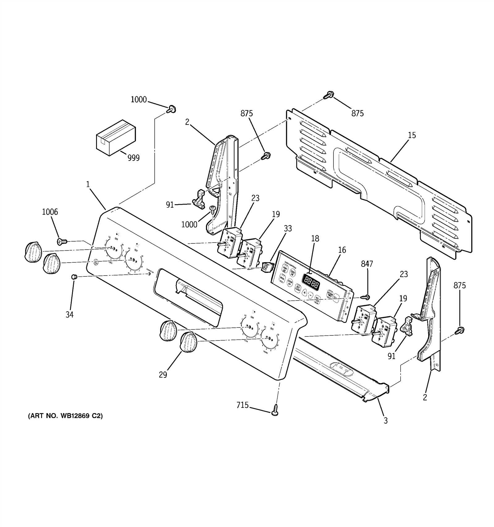 ge electric stove parts diagram