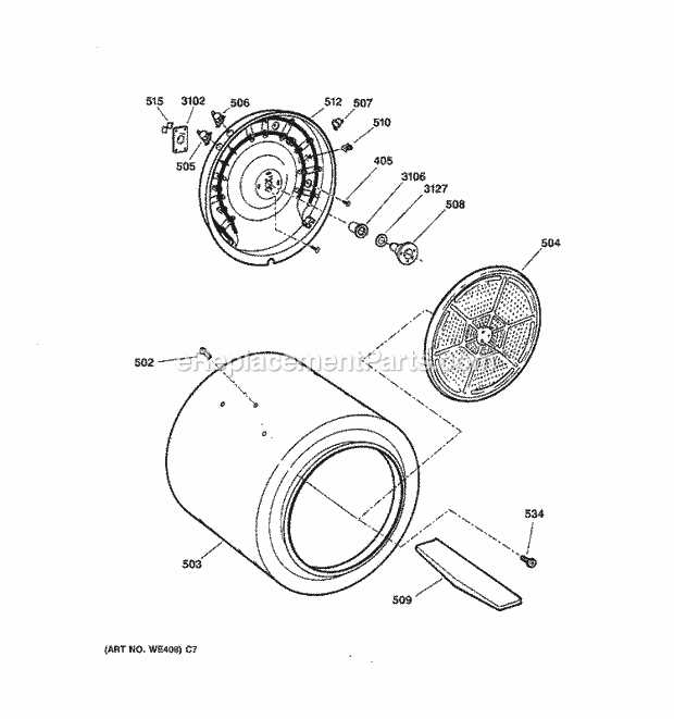 ge quiet power 3 parts diagram