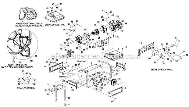 generac gp8000e parts diagram