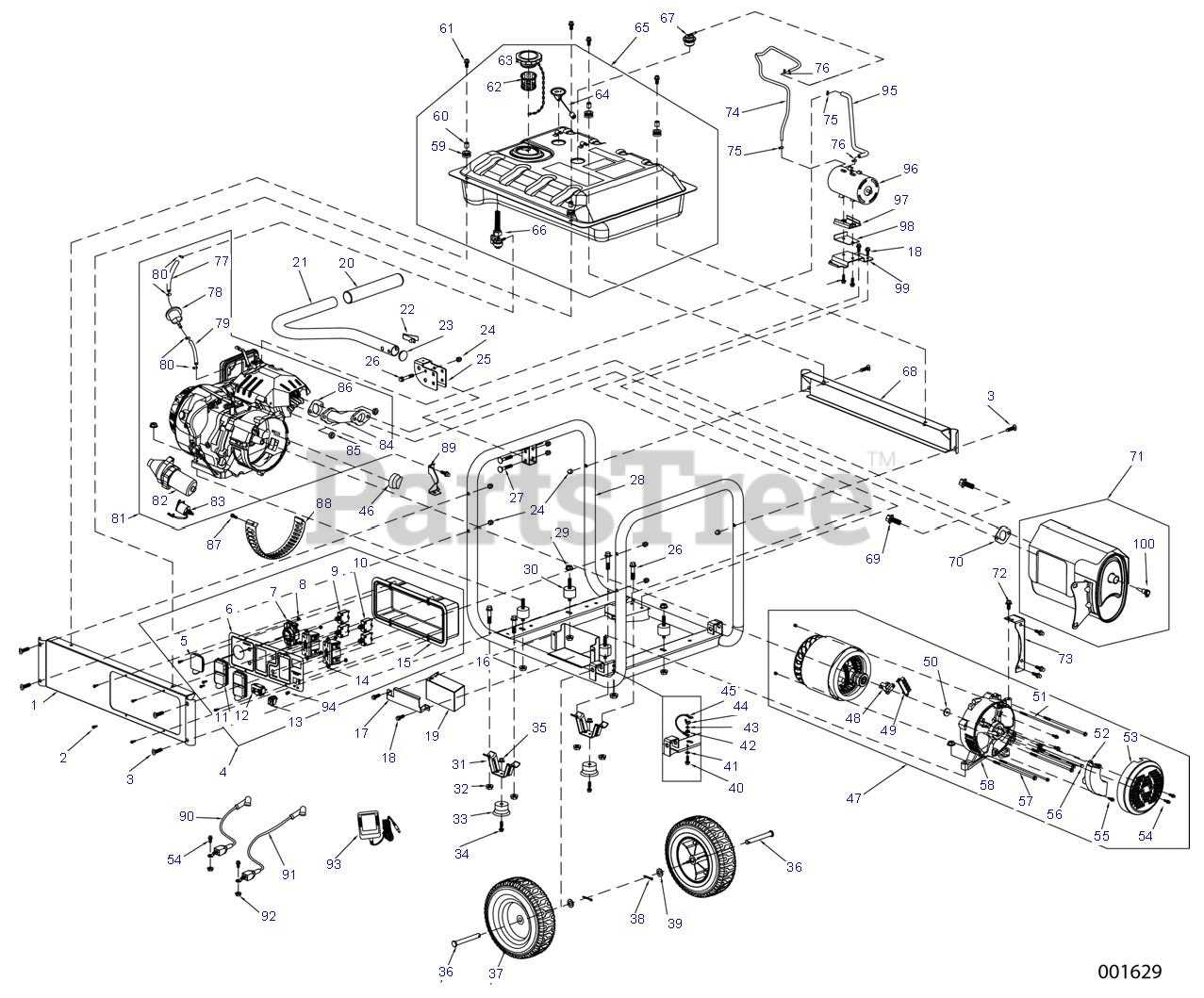 generac parts diagram