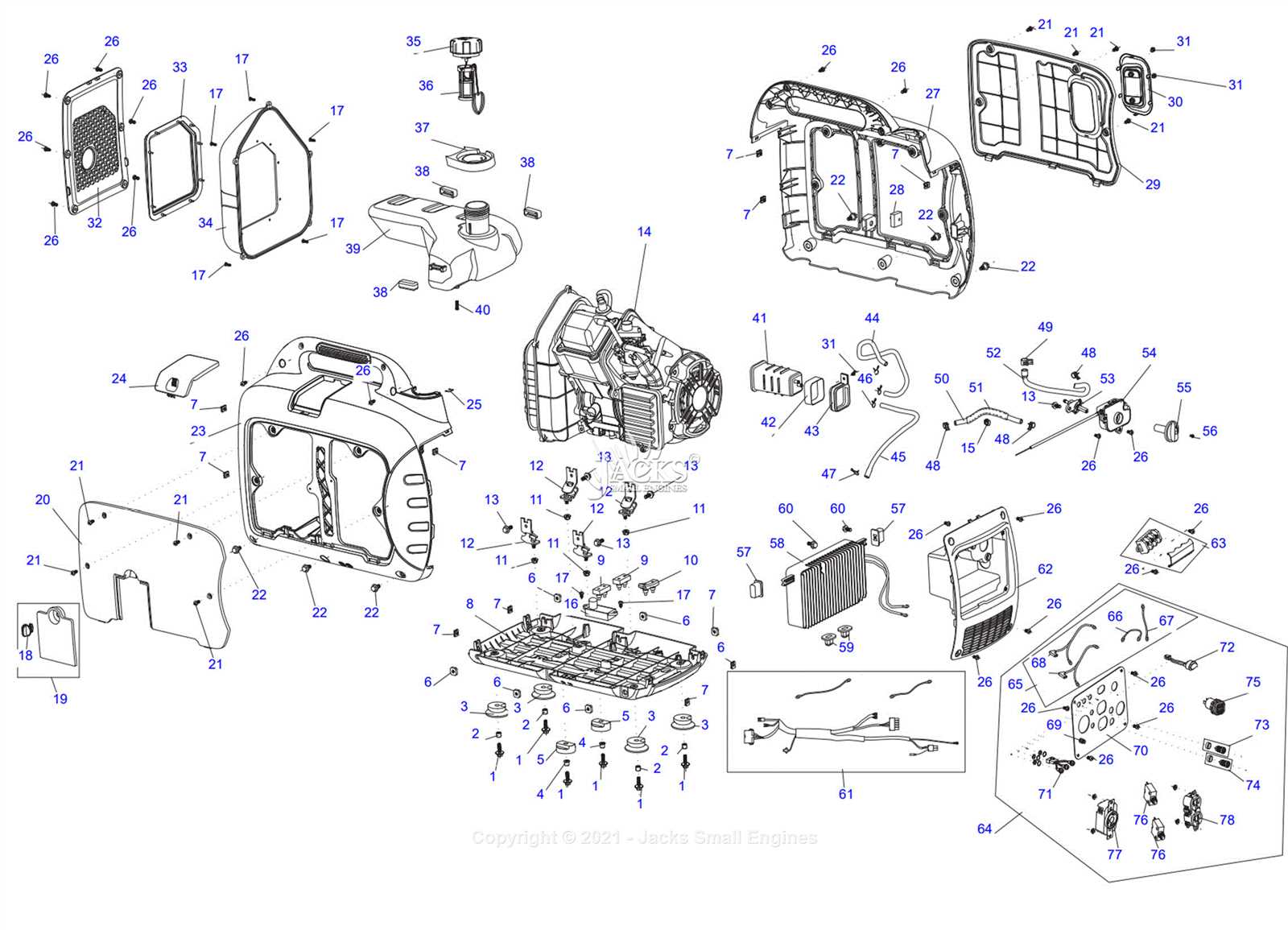 generac parts diagram