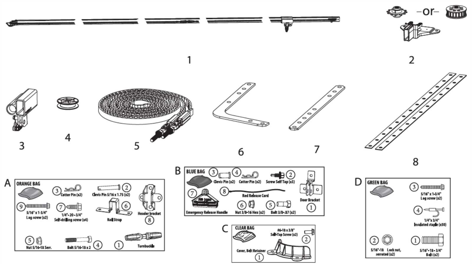 genie garage door opener parts diagram