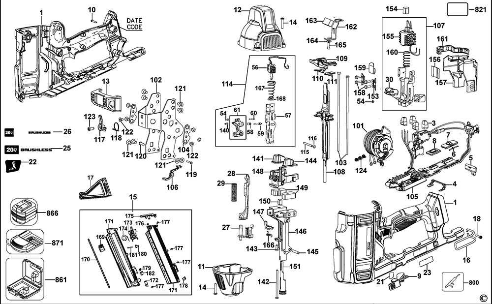 dewalt dcst970 parts diagram