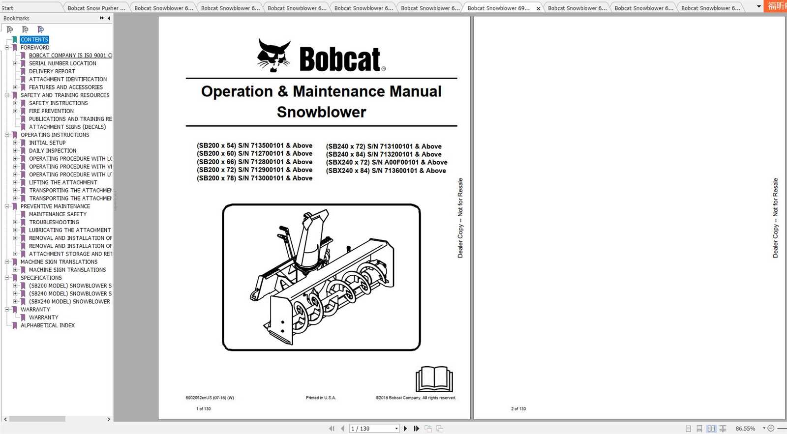 bobcat sb200 parts diagram