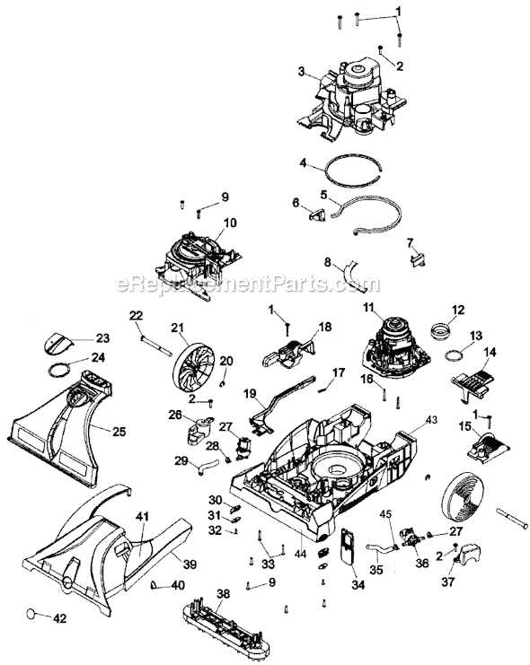 hoover steamvac parts diagram