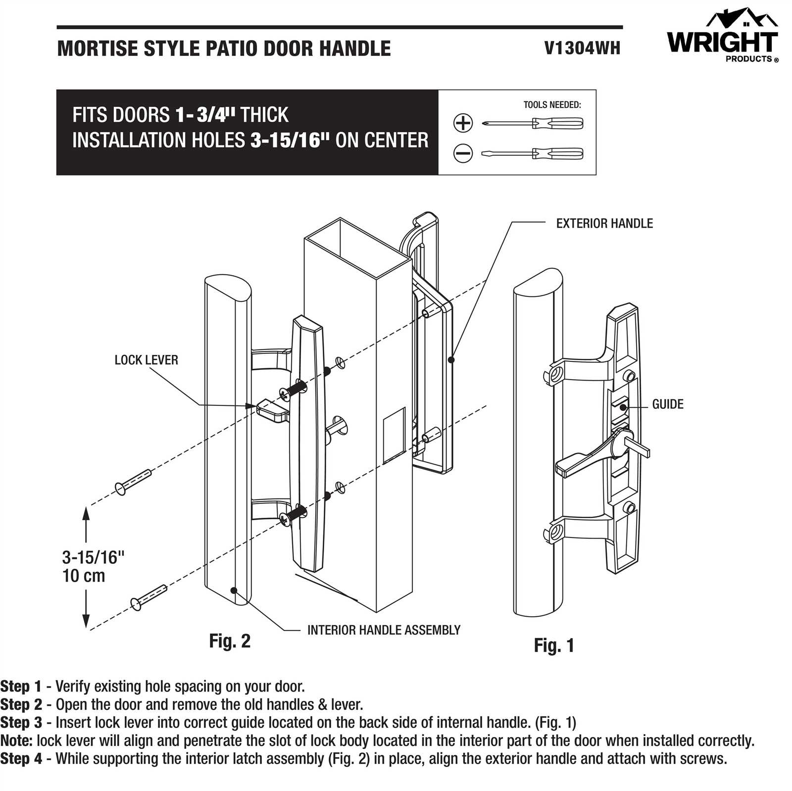 patio door parts diagram