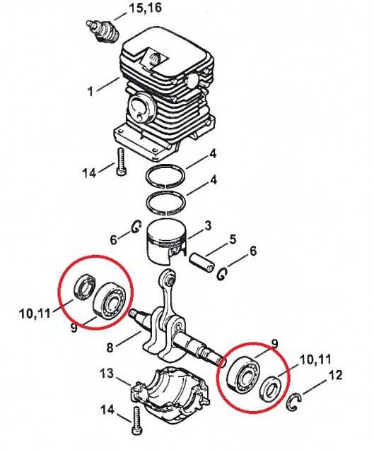 stihl 250 parts diagram