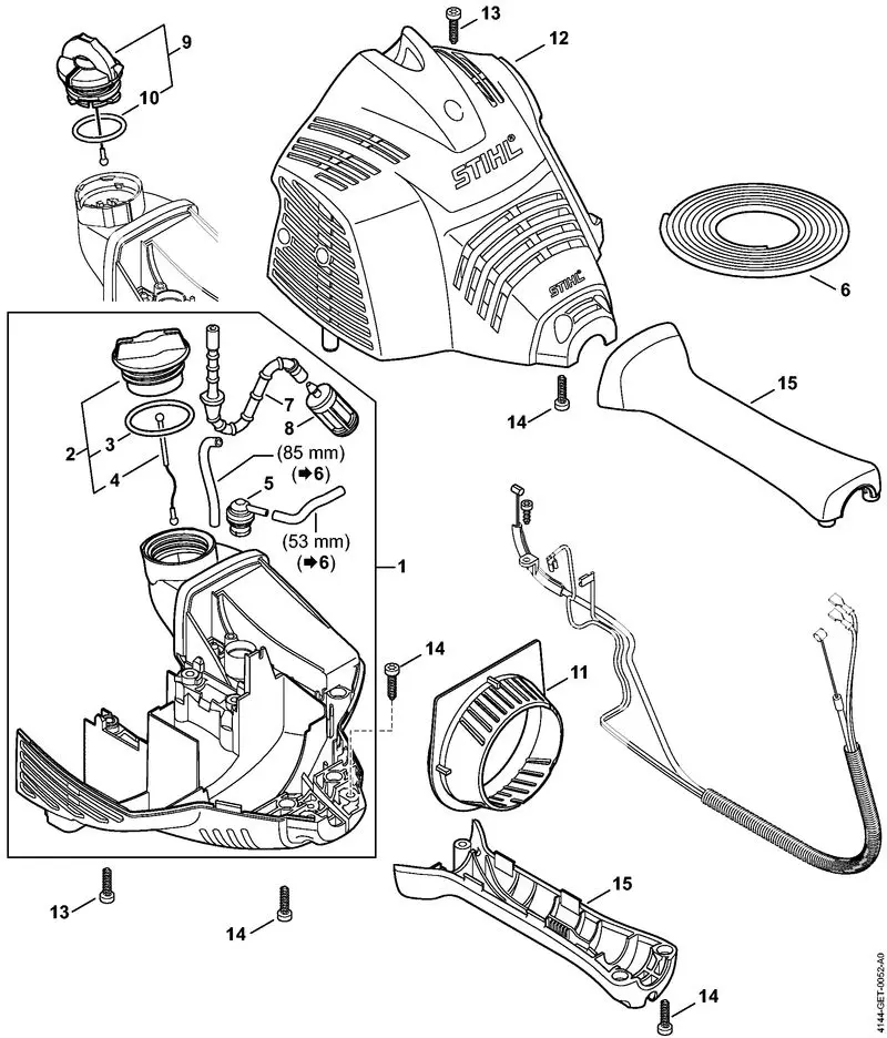 stihl km 56 rc parts diagram