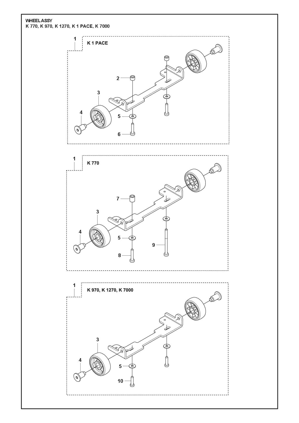 husqvarna k760 parts diagram