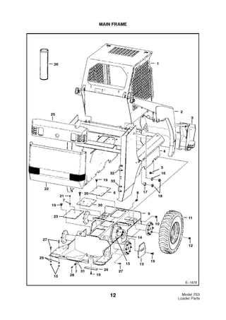 bobcat skid loader parts diagram