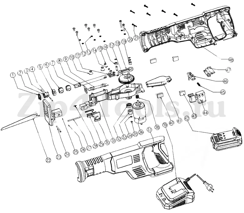 ryobi sawzall parts diagram