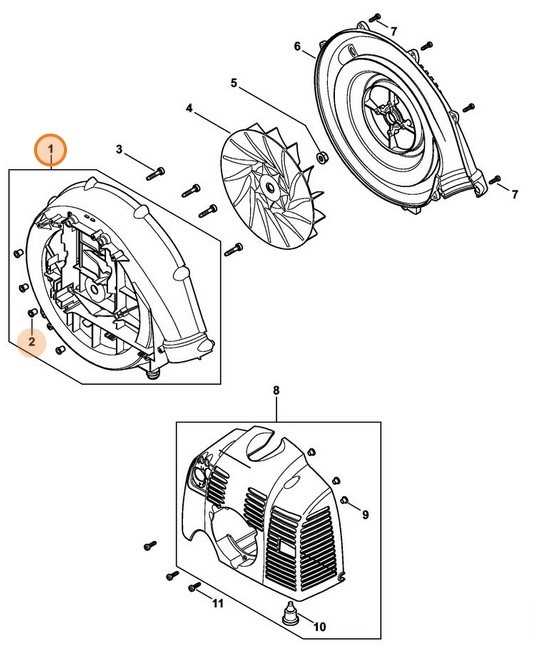 stihl br 800 c parts diagram