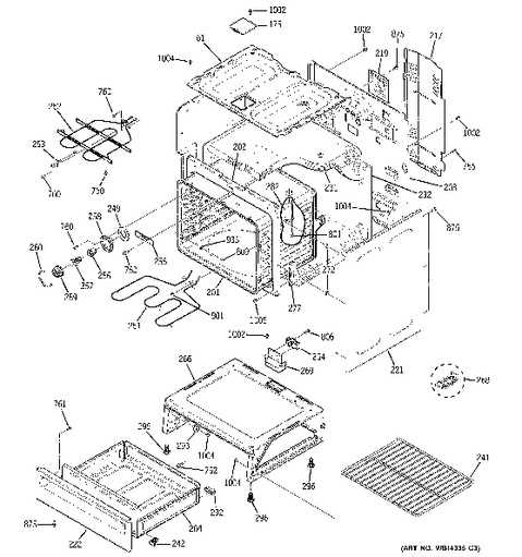 ge electric range parts diagram