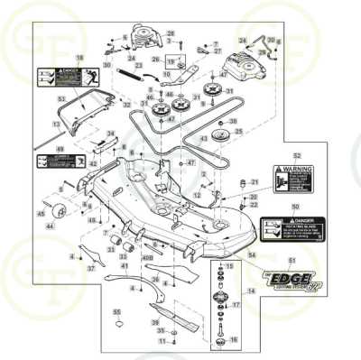 john deere d170 mower deck parts diagram