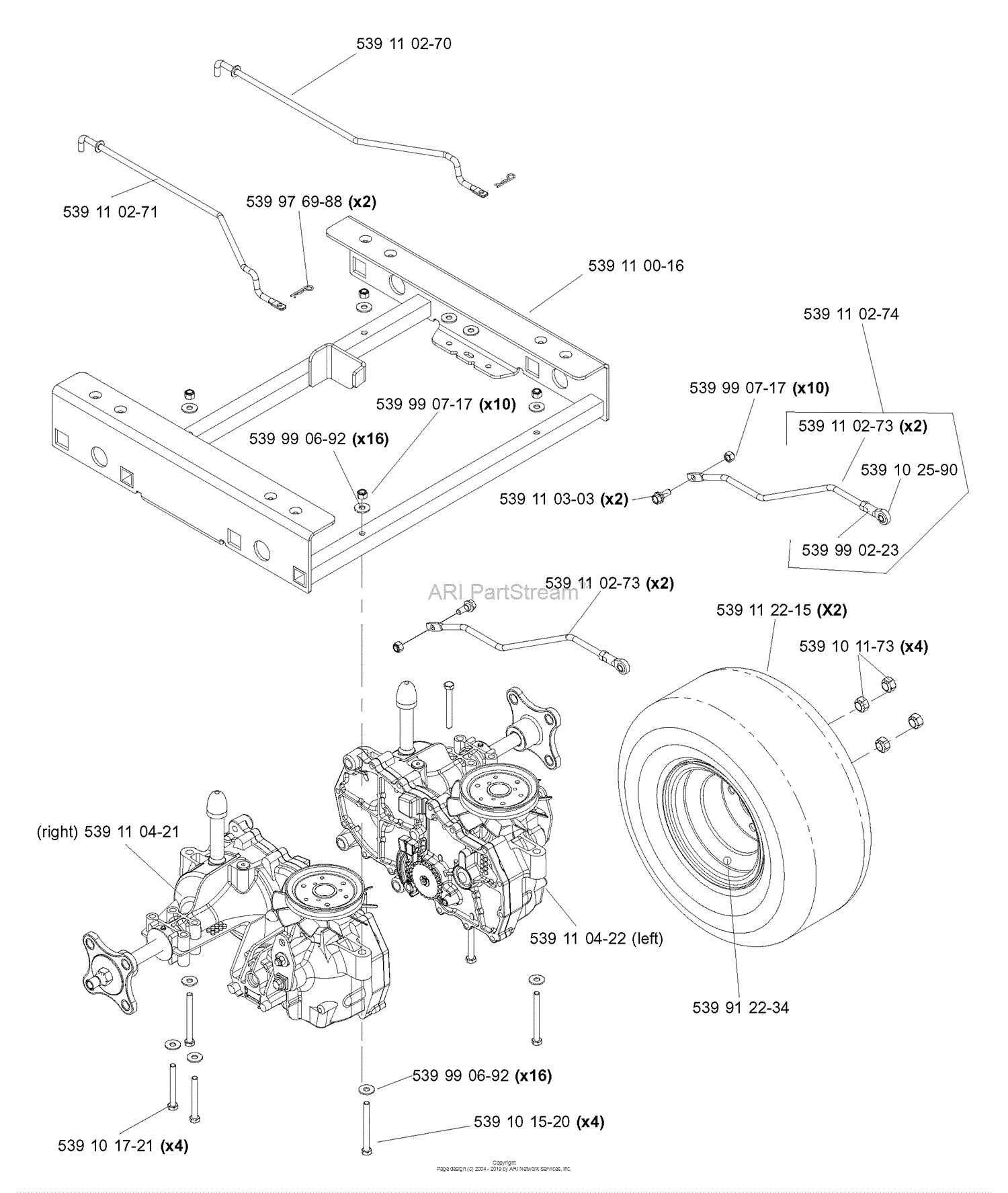 husqvarna z4822 parts diagram