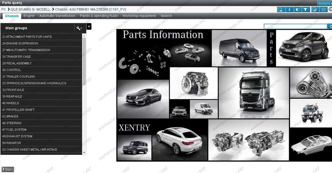 mercedes parts diagram