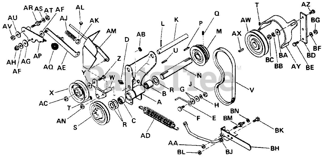 allis chalmers b parts diagram