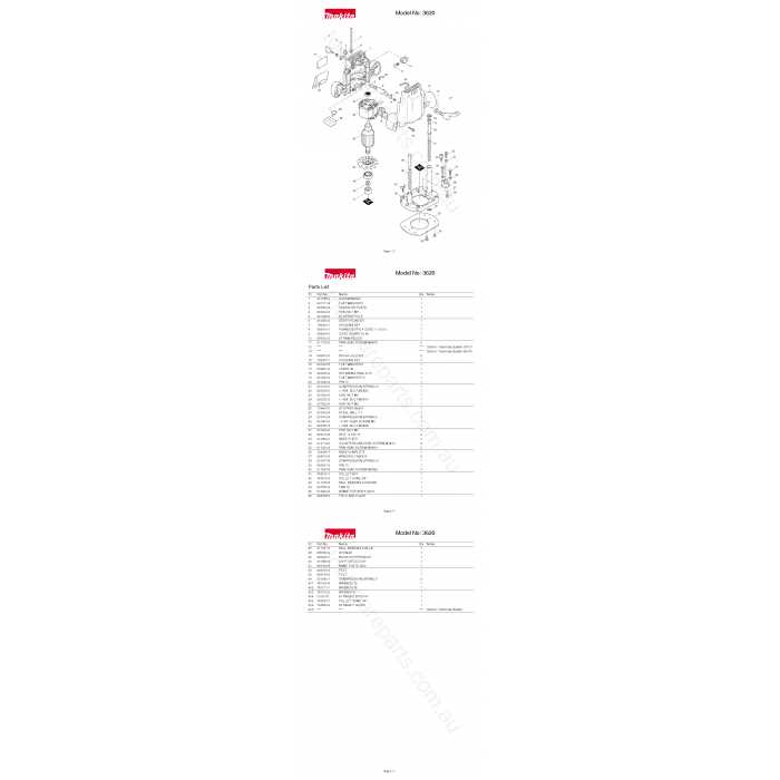 makita 6906 parts diagram