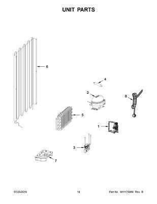 whirlpool refrigerator parts diagram