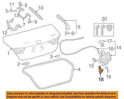 toyota avalon parts diagram