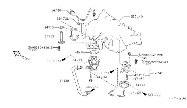 1997 nissan pathfinder parts diagram