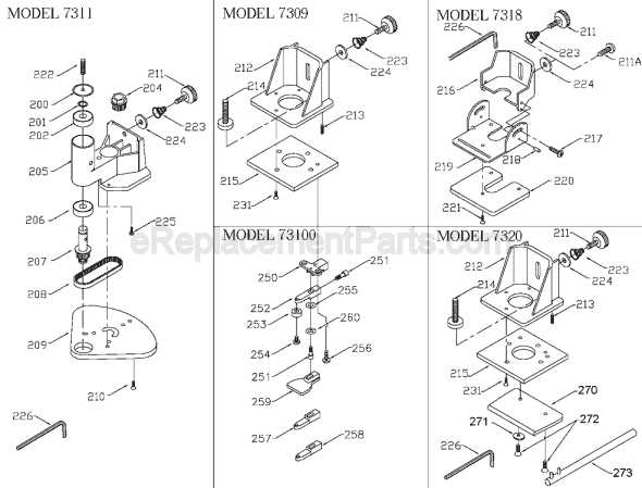 porter cable router parts diagram