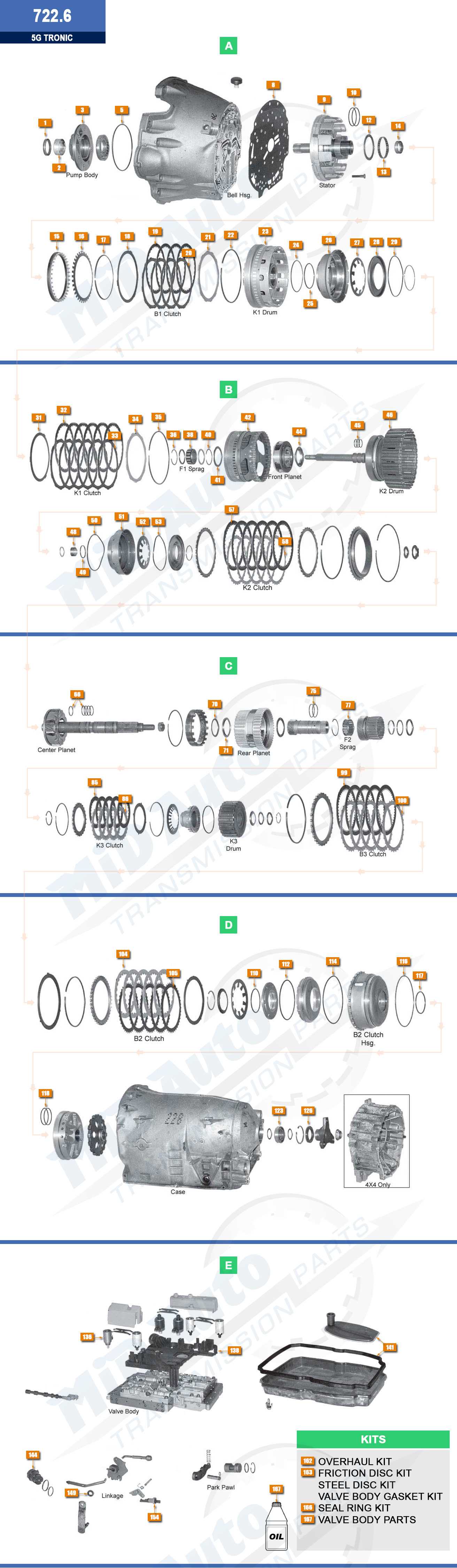 4l80e parts diagram