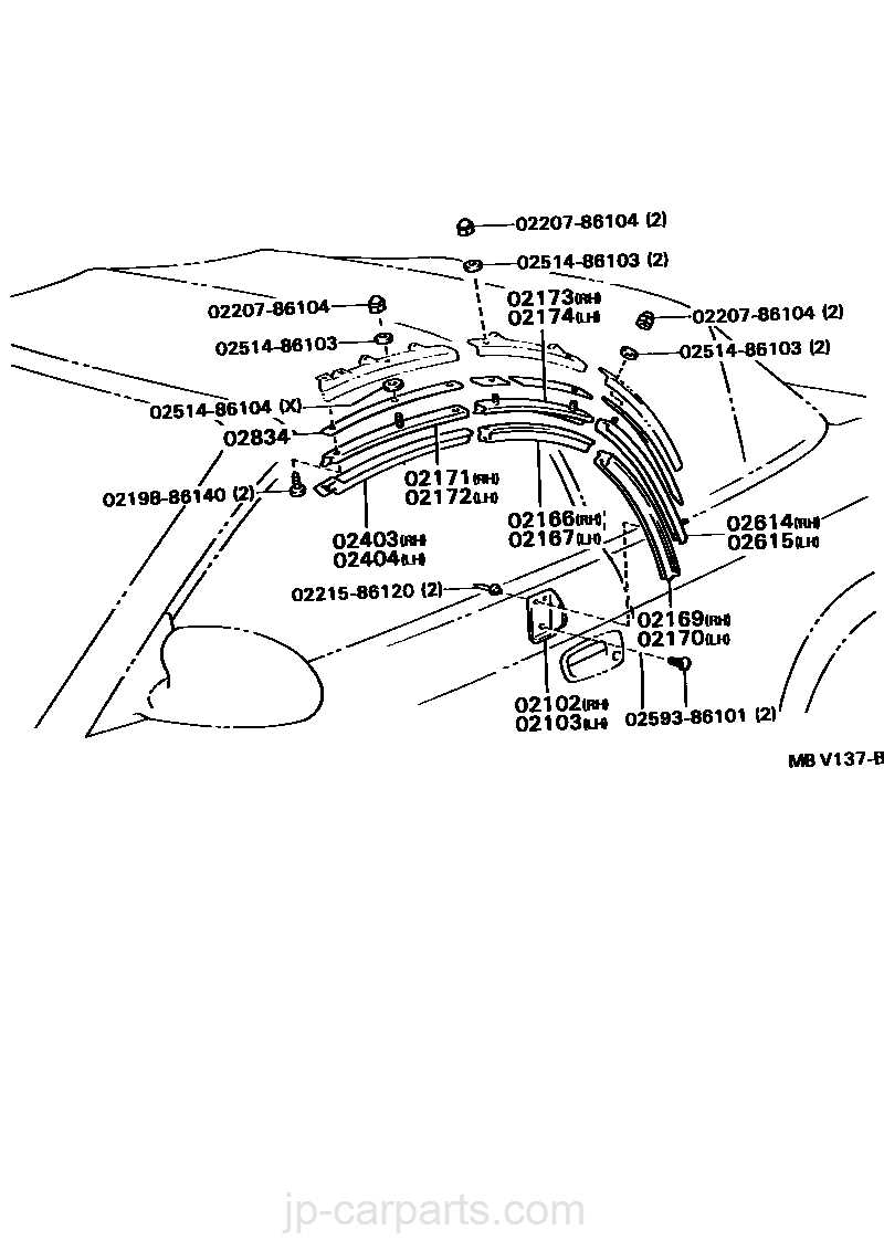 toyota celica parts diagram