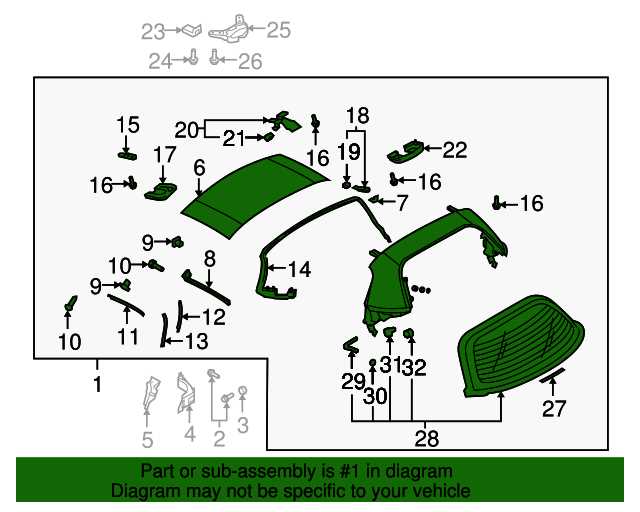 miata hardtop parts diagram