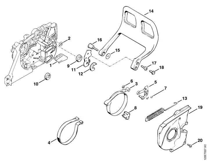 stihl 028 av parts diagram