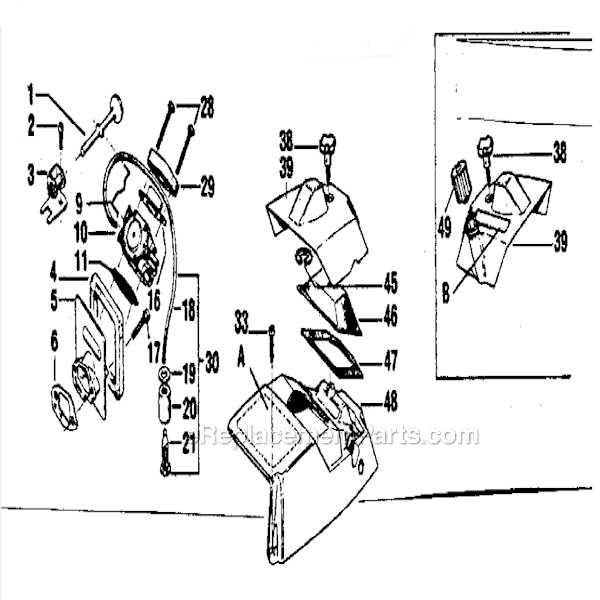 craftsman 358 chainsaw parts diagram