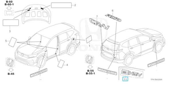 2023 honda crv parts diagram