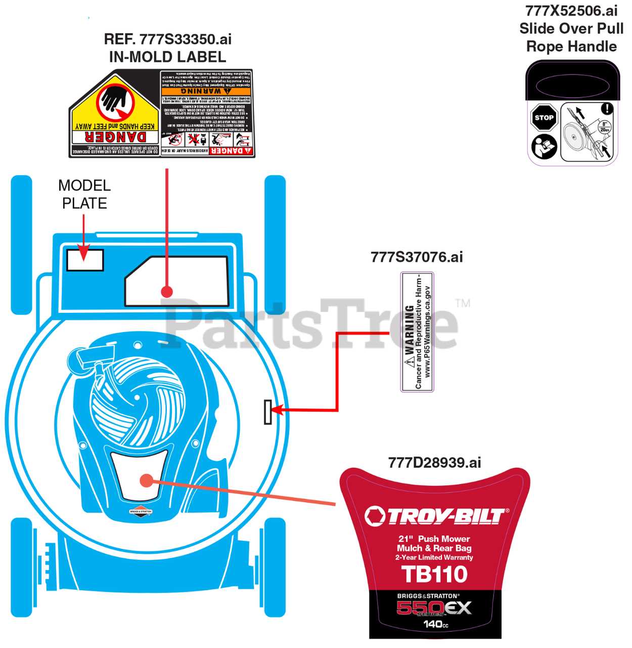 briggs and stratton 550ex parts diagram