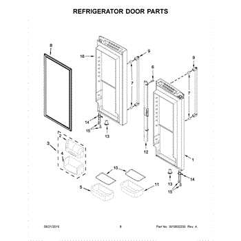 kitchenaid fridge parts diagram