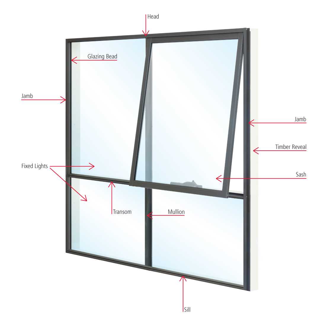 interior window parts diagram