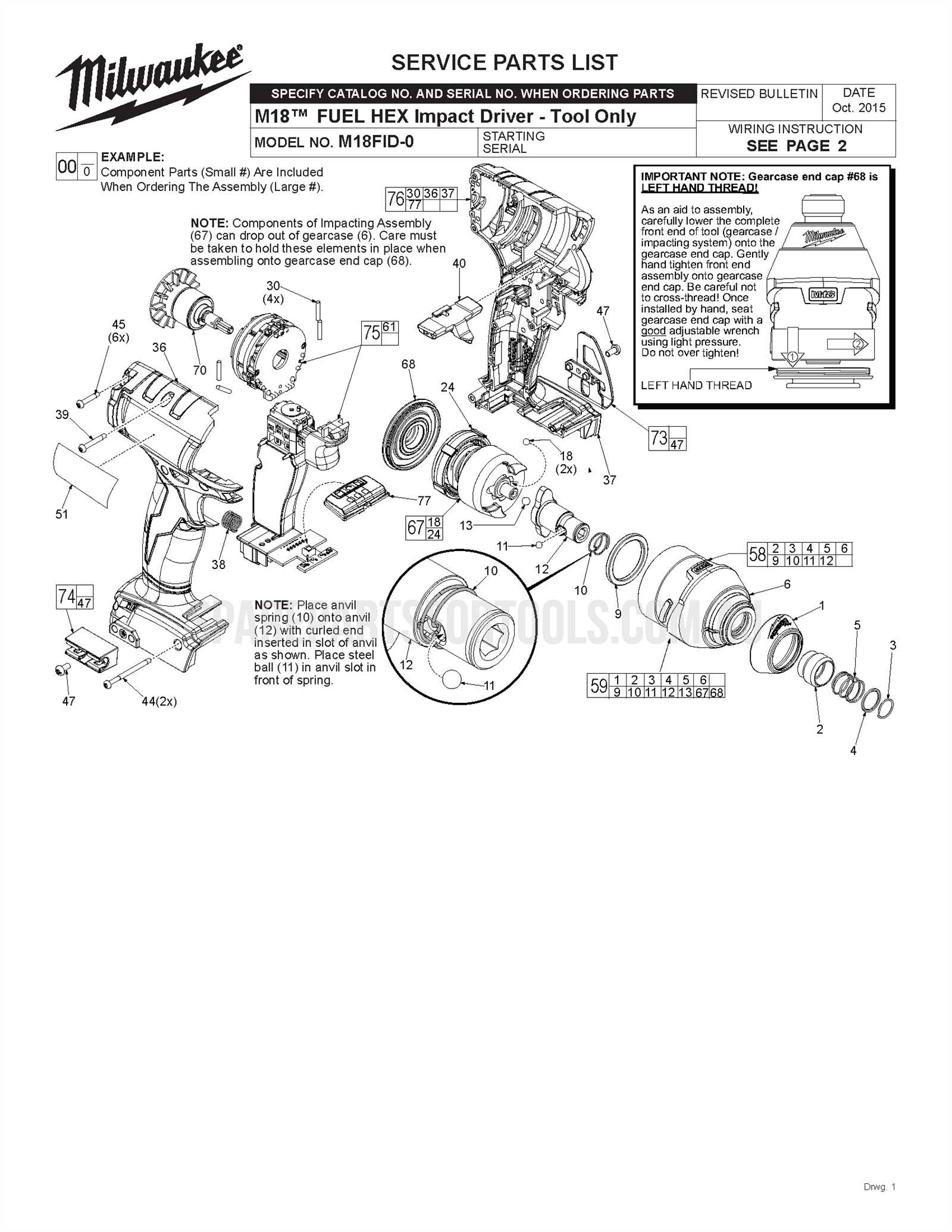 milwaukee m18 grease gun parts diagram