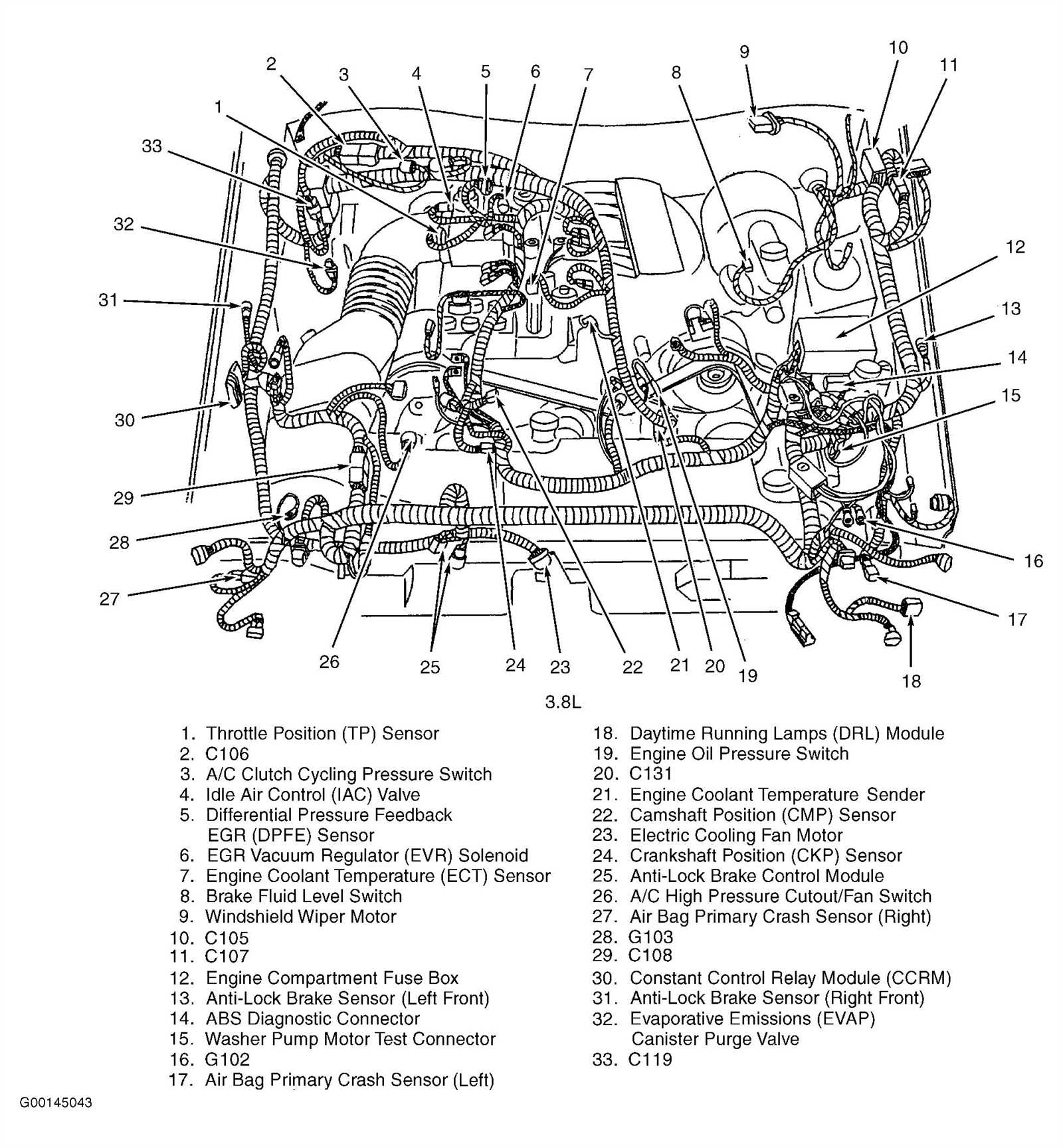 2014 ford escape body parts diagram