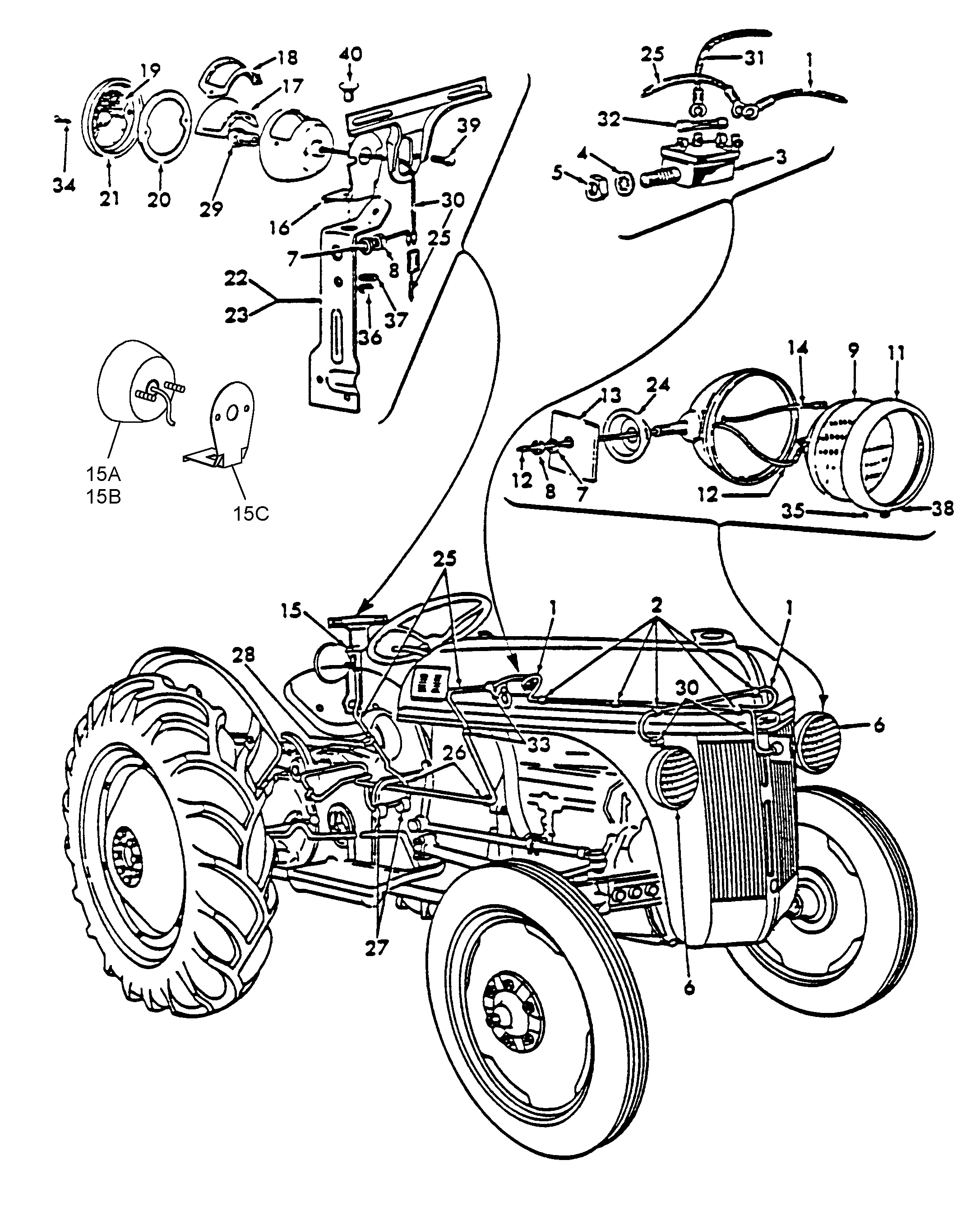 ford 8n tractor parts diagram