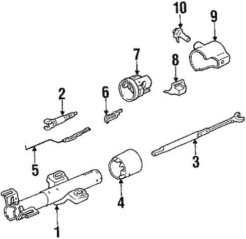 gm steering column parts diagram