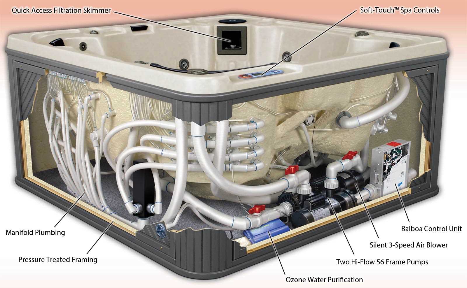 intex hot tub parts diagram